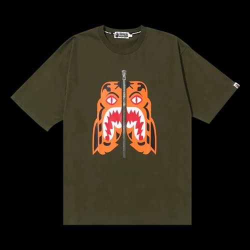 BAPE Tiger Relaxed Fit Tee 'Green'