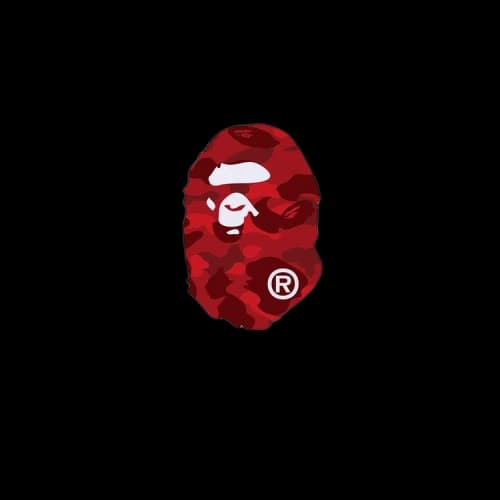 BAPE Color Camo Big Ape Head Tee 'White/Red'