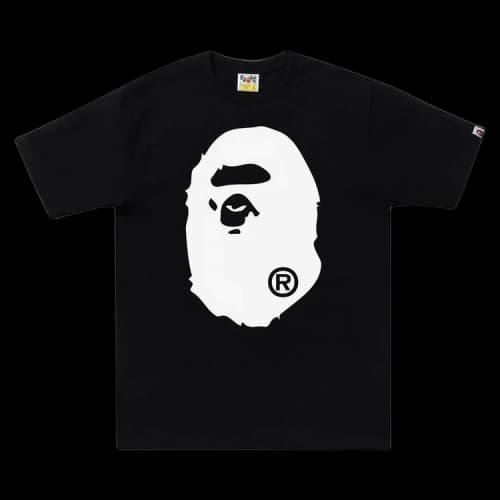 BAPE Bicolor Big Ape Head Tee 'Black'