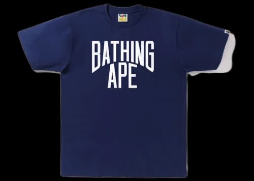 BAPE Bicolor NYC Logo Tee Navy