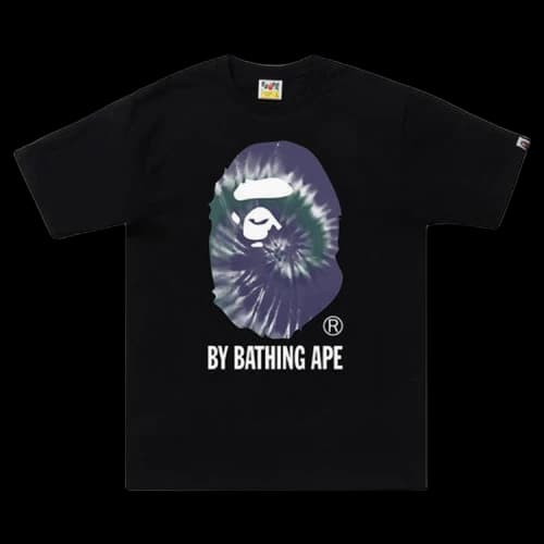 BAPE Tie Dye By Bathing Ape Tee 'Black/Purple'