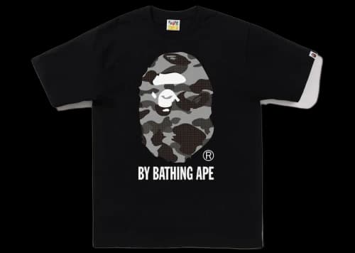 BAPE Grid Camo By Bathing Ape Tee (FW22) Black Black