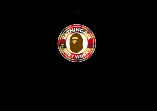 BAPE Block Check Busy Works Tee (FW22) Black Red