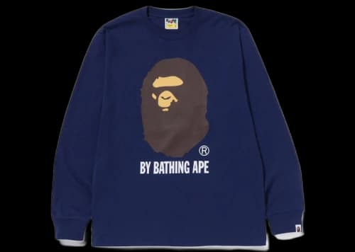 BAPE By Bathing Ape L/S Tee (FW22) Navy