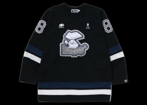 BAPE Hockey Crewneck Black