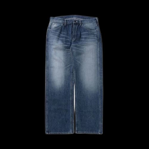 BAPE Ape Head Relaxed Fit Denim Pants 'Blue/Light Indigo'