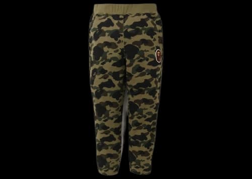 BAPE 1St Camo Ape Head Patched Sweatpants (FW22) Green