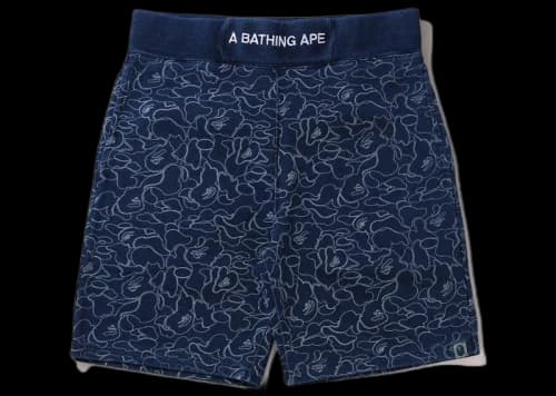 BAPE Line ABC Camo Sweat Shorts Indigo