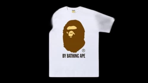 BAPE By Bathing Ape 180110002 Tee White