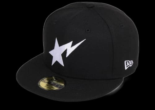 BAPE Sta New Era 59Fifty Hat Black