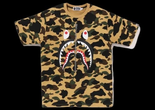 BAPE 1st Camo Shark Tee (SS23) Green