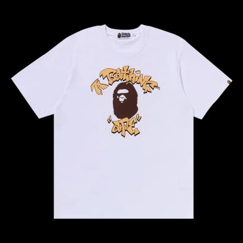BAPE Graffiti College Tee 'White'