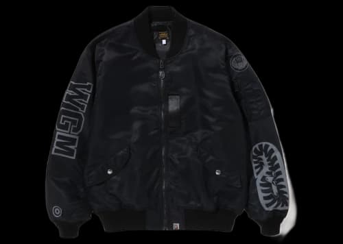BAPE Shark Loose Fit MA-1 Jacket (SS23) Black