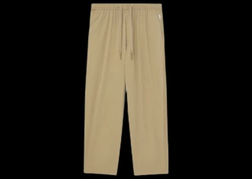 BAPE Black Loose Fit Tapered Easy Pants Beige