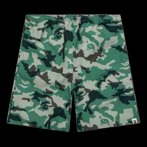 BAPE Woodland Camo Beach Shorts 'Olive Drab'