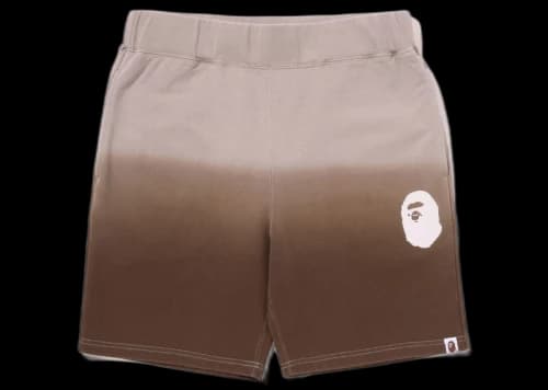 BAPE Gradation Sweat Shorts Brown
