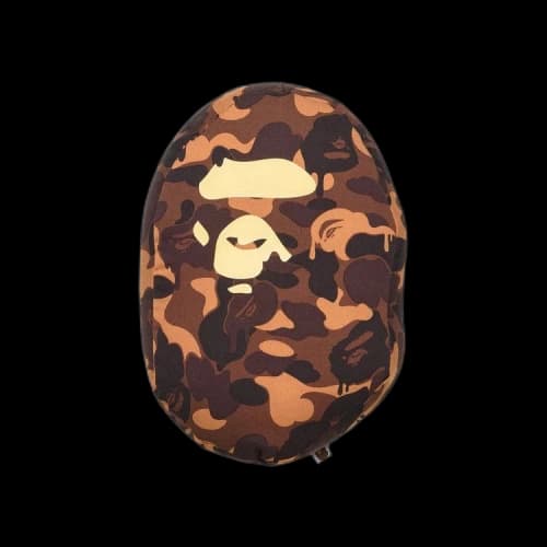 BAPE Valentine Chocolate Camo Ape Head Cushion 'Brown'