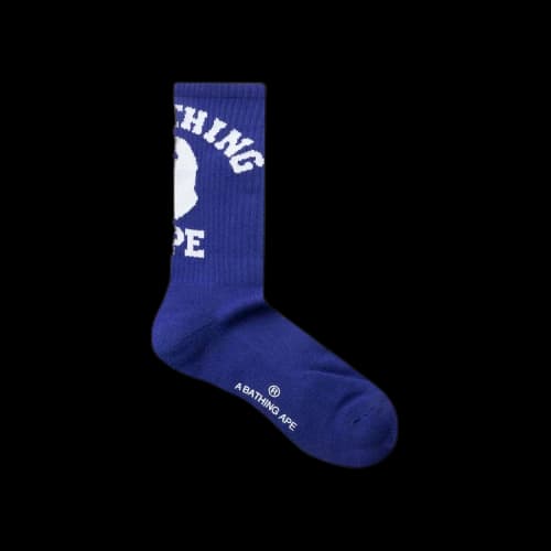 BAPE College Socks 'Blue'