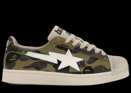 BAPE A Bathing Ape Skull Sta 1st Camo Green