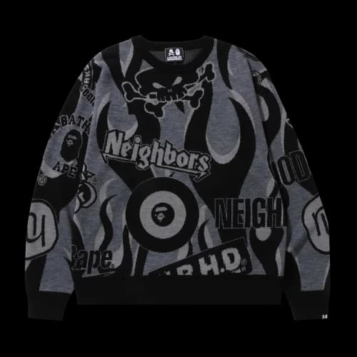 BAPE x Neighborhood Relaxed Fit Knit 'Black'