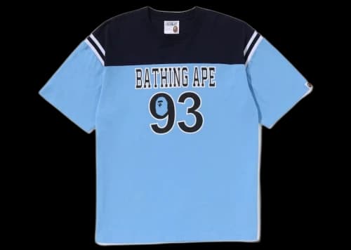 BAPE Football Relaxed Fit Tee Blue