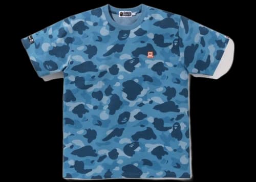 BAPE Honeycomb Camo Tee Blue