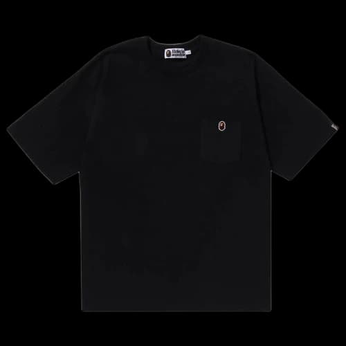 BAPE Ape Head One Point Relaxed Fit Pocket Tee 'Black'
