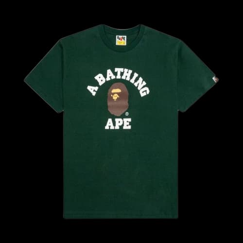 BAPE College Tee 'Green'