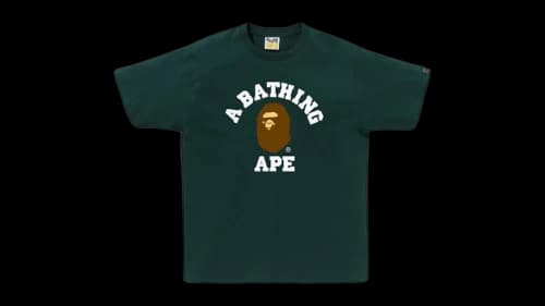 BAPE College 1J30-110-001 Tee (FW25) Green