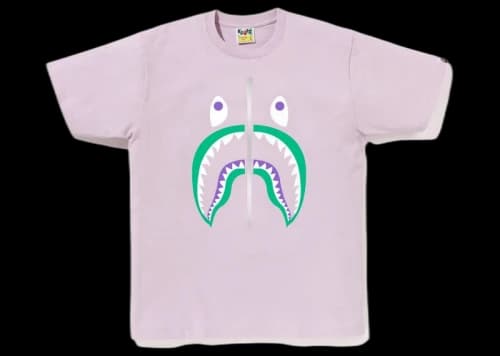 BAPE Colors Shark Tee (SS23) Pink