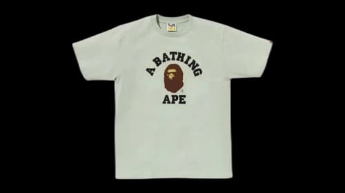 BAPE Pigment College T-Shirt Green