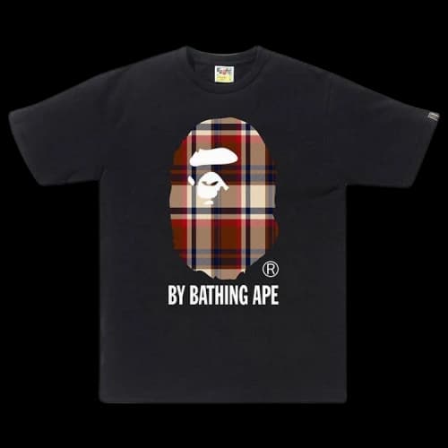 BAPE Check By Bathing Ape Tee 'Black/Red'