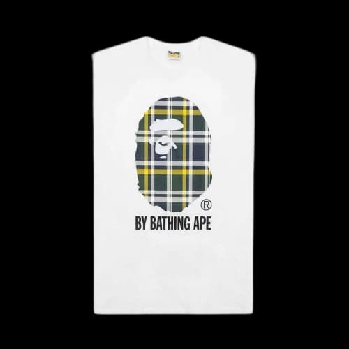 BAPE Check By Bathing Ape Tee 'White/Green'