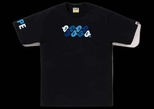 BAPE ABC Camo Tee Black/Blue