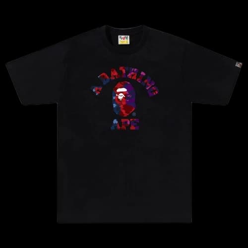 BAPE Color Camo Crazy College Tee 'Black'