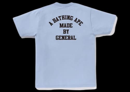 BAPE A Bathing Ape Lettered Tee Sax