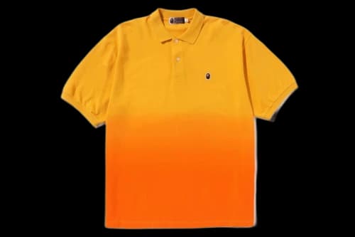 BAPE Ape Head One Point Gradation Relaxed Fit Polo Blue