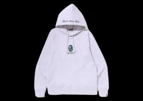BAPE A Bathing Ape Pullover Hoodie Gray