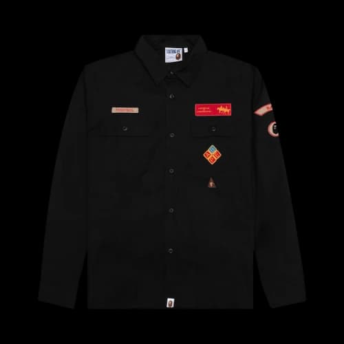BAPE Relaxed Fit Boyscout Shirt 'Black'