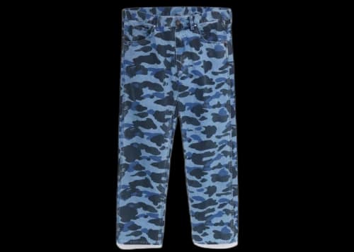BAPE Color Camo Denim Pants Light Indigo