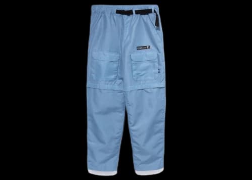 BAPE Honeycomb Big Pocket Detachable Pants Blue