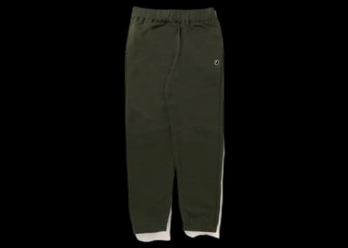 BAPE Ape Head One Point Wide Fit Sweatpants (SS23) Olive Drab