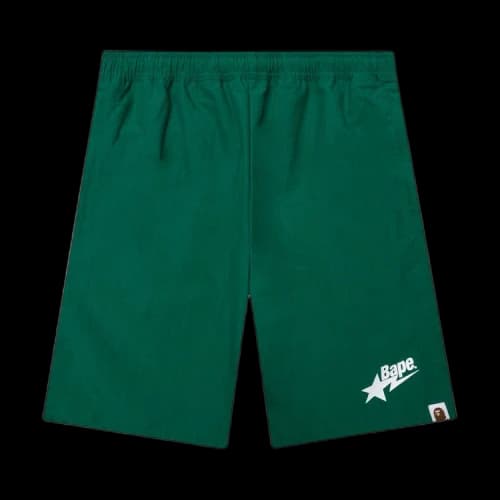 BAPE Sta Logo Beach Shorts 'Green'