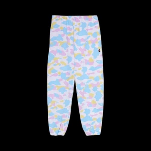 BAPE New Multi Camo Oversized Sweat Pants 'White'