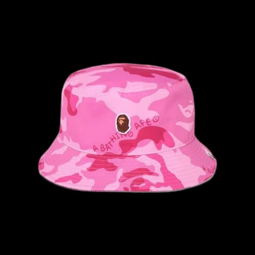 BAPE Woodland Camo Bucket Hat 'Pink'
