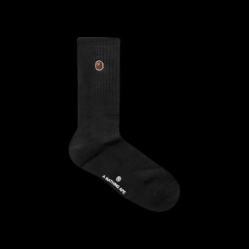 BAPE Ape Head One Point Socks 'Black'