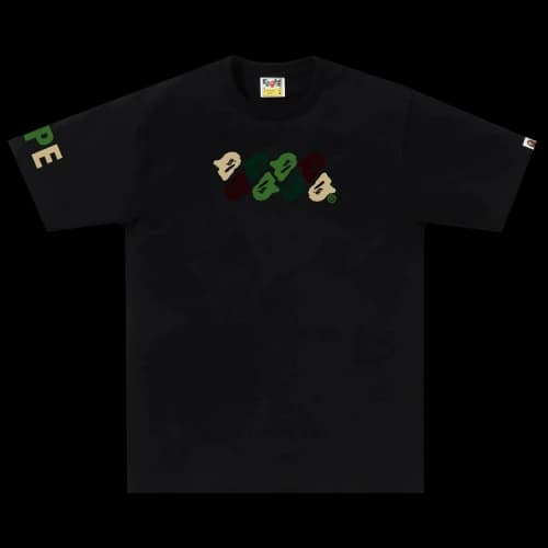 BAPE ABC Camo Tee 'Black/Green'