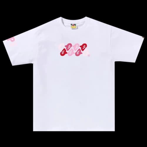 BAPE ABC Camo Tee 'White/Pink'