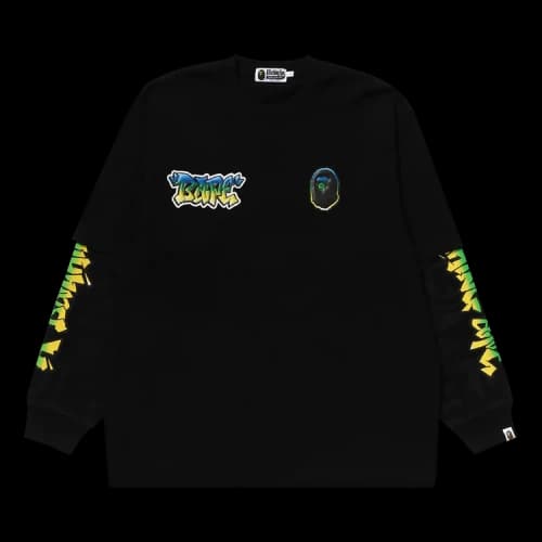 BAPE Sport Long-Sleeve T-Shirt 'Black'