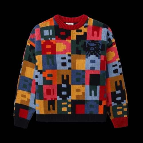 BAPE Color Patchwork Jacquard Knit Sweater 'Multicolor'